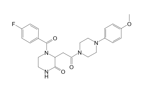 2-Piperazinone, 4-(4-fluorobenzoyl)-3-[2-[4-(4-methoxyphenyl)-1-piperazinyl]-2-oxoethyl]-