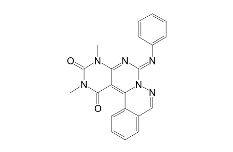 2,4-DIMETHYL-6-(PHENYLIMINO)-PYRIMIDO-[4',5':4,5]-PYRIMIDO-[6.1-A]-PHTHALAZINO-1,3-(2-H,4-H)-DIONE