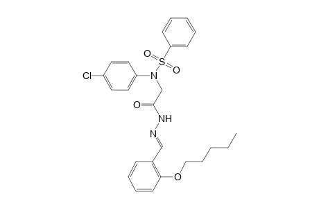 acetic acid, [(4-chlorophenyl)(phenylsulfonyl)amino]-, 2-[(E)-[2-(pentyloxy)phenyl]methylidene]hydrazide