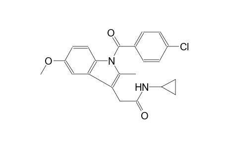 1H-Indole-3-acetamide, 1-(4-chlorobenzoyl)-N-cyclopropyl-5-methoxy-2-methyl-