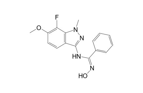 (Z)-N-(7-Fluoro-6-methoxy-1-methyl-1H-indazol-3-yl)-N'-hydroxy-benzamidine