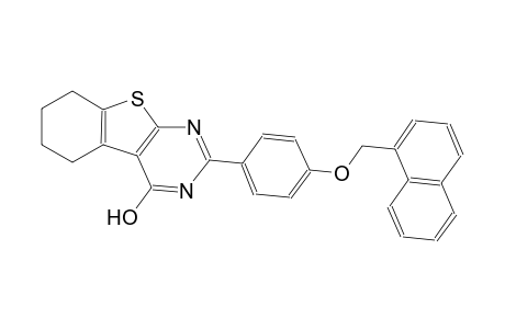 benzo[4,5]thieno[2,3-d]pyrimidin-4-ol, 5,6,7,8-tetrahydro-2-[4-(1-naphthalenylmethoxy)phenyl]-