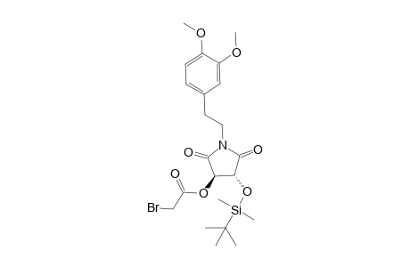 (3R,4R)-4-Bromoacetoxy-3-t-butyldimethylsilyloxy-1-[2-(3,4-dimethoxyphenyl)ethyl]pyrrolidine-2,5-dione