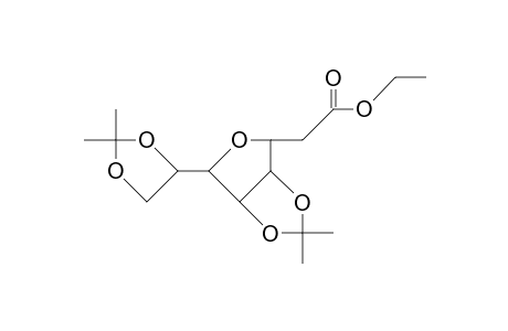 Ethyl 3,6-anhydro-2-deoxy-4,5:7,8-di-O-isopropylidene-D-glycero-D-allo-octonate