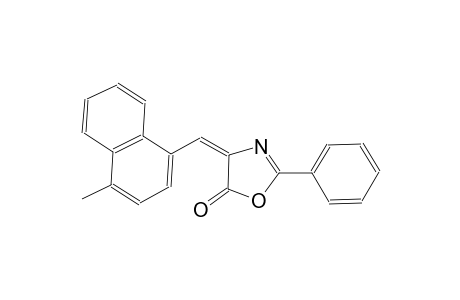 (4E)-4-[(4-methyl-1-naphthyl)methylene]-2-phenyl-1,3-oxazol-5(4H)-one