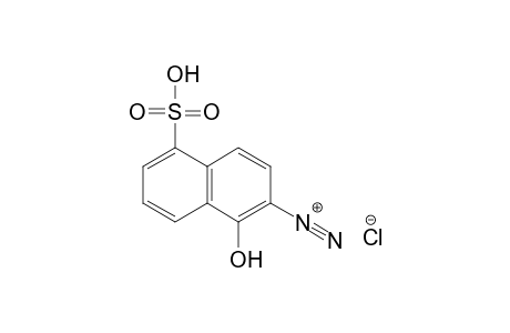 1-hydroxy-5-sulfo-2-naphthalenediazonium chloride