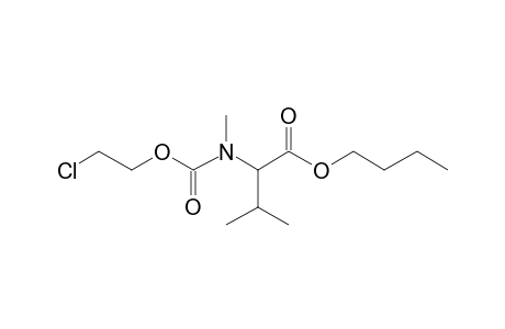 Valine, N-methyl-N-(2-chloroethoxycarbonyl)-, butyl ester