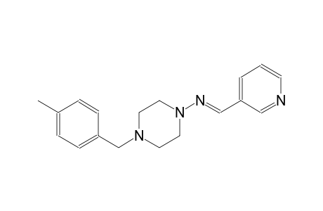 1-piperazinamine, 4-[(4-methylphenyl)methyl]-N-[(E)-3-pyridinylmethylidene]-