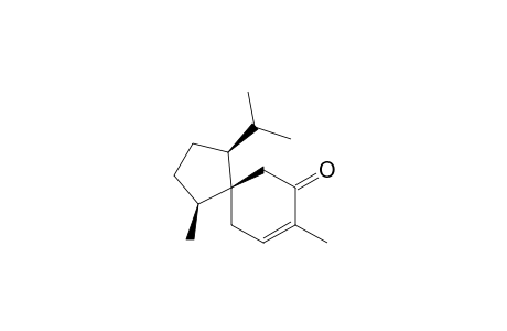 (1S,4S,5S)-1-isopropyl-4,8-dimethylspiro[4,5]dec-8-ene-7-one