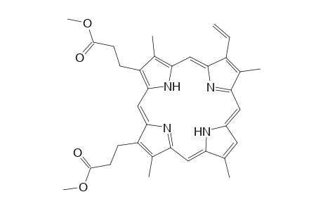21H,23H-Porphine-2,18-dipropanoic acid, 7-ethenyl-3,8,13,17-tetramethyl-, dimethyl ester