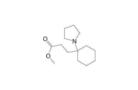 1-[2-(Methoxycarbonyl)ethyl]-1-(1-pyrrolidinyl)cyclohexane