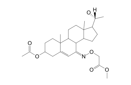 7-oxo-20-Hydroxypregn-5-en-3.beta.-yl acetate - 7-[o-methoxycarbonyl]oxime