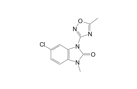 5-chloro-1-methyl-3-(5-methyl-1,2,4-oxadiazol-3-yl)-2-benzimidazolinone