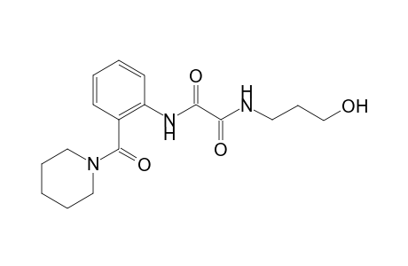 ethanediamide, N~1~-(3-hydroxypropyl)-N~2~-[2-(1-piperidinylcarbonyl)phenyl]-