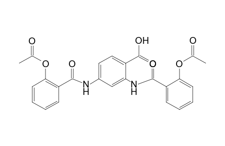 2,4-bis(salicylamido)benzoic acid, diacetate (ester)