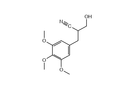 a-(hydroxymethyl)-3,4,5-trimethoxyhydrocinnamonitrile