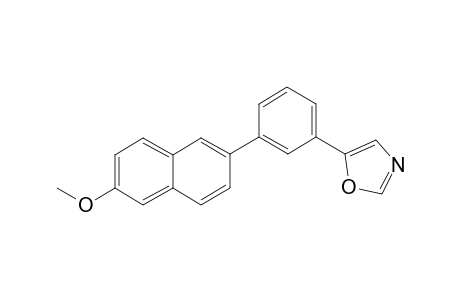 6-Methoxy-2-{3'-[5"-oxazolyl)phenyl]}-naphthalene