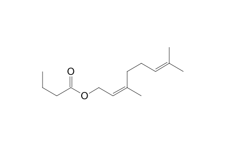3,7-Dimethyl-2,6-octadienyl butanoate, (Z)-
