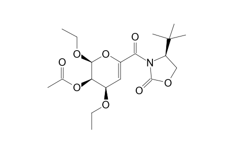 endo-(2S,3R,4R,4'S)-3-Acetoxy-2,4-diethoxy-6-(carbonyl-4'-tert-butyloxazolodin-2'-one)-3,4-dihydro-2H-pyran