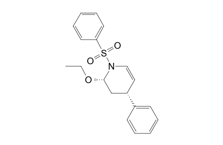 Pyridine, 2-ethoxy-1,2,3,4-tetrahydro-4-phenyl-1-(phenylsulfonyl)-, cis-