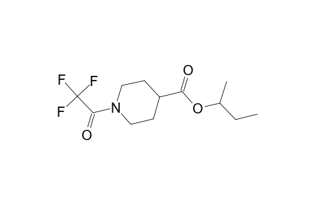 4-Piperidinecarboxylic acid, 1-(trifluoroacetyl)-, 1-methylpropyl ester, (S)-