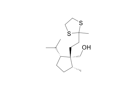 Cyclopentanemethanol, 2-methyl-1-[2-(2-methyl-1,3-dithiolan-2-yl)ethyl]-5-(1-methylethyl)-, (1.alpha.,2.alpha.,5.alpha.)-