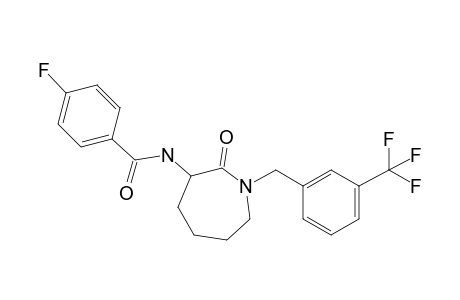 4-Fluoro-N-{2-oxo-1-[3-(trifluoromethyl)benzyl]azepan-3-yl}benzamide