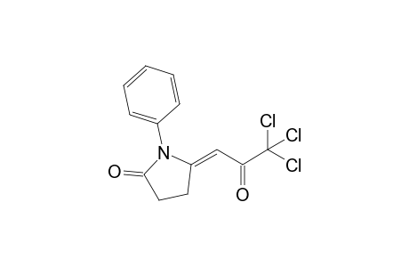 1-PHENYL-5-(3,3,3-TRICHLORO-2-OXO-PROPYLIDENE)-PYRROLIDIN-2-ONE