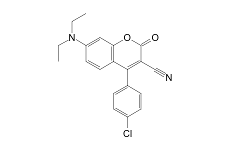 4-(4-Chlorophenyl)-7-(diethylamino)-coumarin-3-carbonitrile