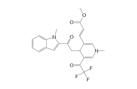 3-[(E)-2-(METHOXYCARBONYL)-VINYL]-1-METHYL-4-[((1-METHYL-2-INDOLYL)-CARBONYL)-METHYL]-5-(TRIFLUOROACETYL)-1,4-DIHYDROPYRIDINE