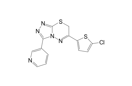6-(5-Chloranylthiophen-2-yl)-3-pyridin-3-yl-7H-[1,2,4]triazolo[3,4-b][1,3,4]thiadiazine