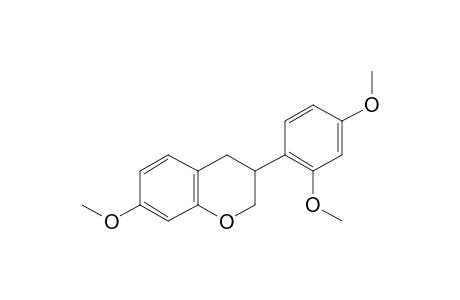 2H-1-Benzopyran, 3-(2,4-dimethoxyphenyl)-3,4-dihydro-7-methoxy-