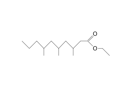 3,5,7-Trimethyl-decanoic acid, ethyl ester