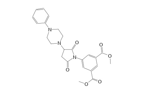 dimethyl 5-[2,5-dioxo-3-(4-phenyl-1-piperazinyl)-1-pyrrolidinyl]isophthalate