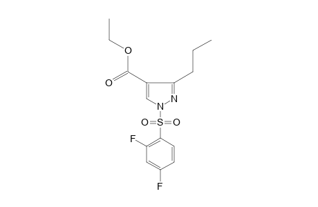 1-[(2,4-difluorophenyl)sulfonyl]-3-propylpyrazole-4-carboxylic acid, ethyl ester