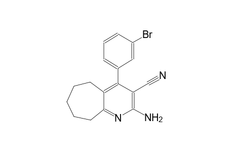 2-amino-4-(3-bromophenyl)-6,7,8,9-tetrahydro-5H-cyclohepta[b]pyridine-3-carbonitrile