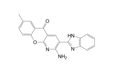 2-Amino-3-(1H-benzimidazol-2-yl)-7-methyl-5H-chromeno[2,3-b]pyridin-5-one