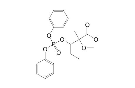 2-Methoxy-2-methyl-3-(diphenylphosphatoxy)-pentanoic-acid