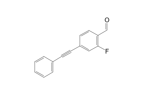 2-Fluoro-4-(phenylethynyl)benzaldehyde