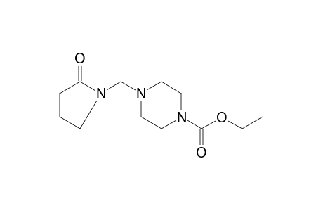 4-[(2-oxo-1-pyrrolidinyl)methyl]-1-piperazinecarboxylic acid, ethyl ester