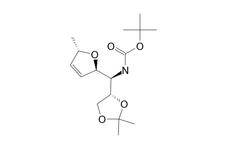 (2R,5S,1'S,2'S)-2-(1'-TERT.-BUTOXYCARBONYLAMINO-2',3'-O-ISOPROPYLIDENEDIOXYPROPYL)-5-METHYL-2,5-DIHYDROFURAN