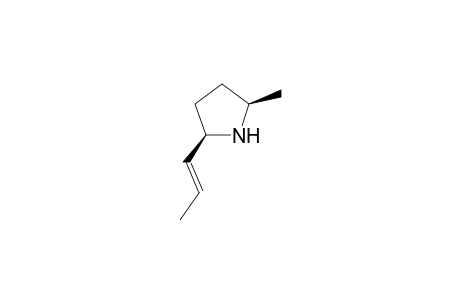 2-Methyl-5-[(E)-prop-1'-enyl]pyrrolidine