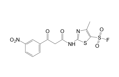 4-methyl-2-[2-(m-nitrobenzoyl)acetamido]-5-thiazolesulfonyl fluoride