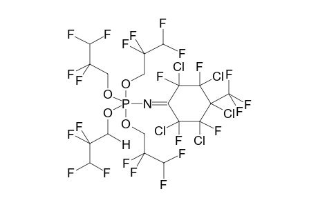 TETRAKIS(2,2,3,3-TETRAFLUOROPROPOXY)-2,3,4,5,6-PENTACHLORO-2,3,5,6-TETRAFLUORO-4-TRIFLUOROMETHYLCYCLOHEXYLIDENAMINOPHOSPHORANE