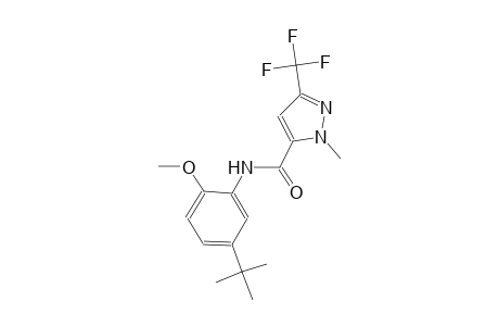 N-(5-tert-butyl-2-methoxyphenyl)-1-methyl-3-(trifluoromethyl)-1H-pyrazole-5-carboxamide