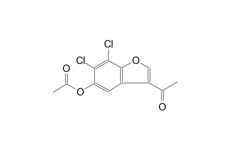3-Acetyl-6,7-dichloro-1-benzofuran-5-yl acetate