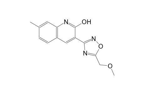 Quinolin-2-ol, 3-(5-methoxymethyl-[1,2,4]oxadiazol-3-yl)-7-methyl-