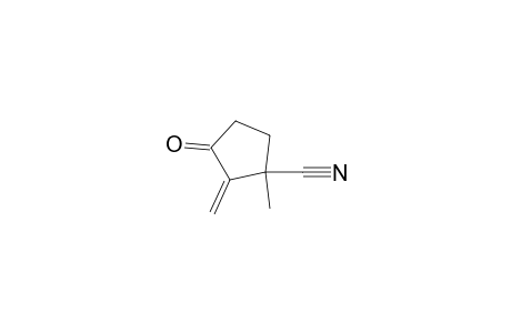 Cyclopentanecarbonitrile, 1-methyl-2-methylene-3-oxo-, (.+-.)-