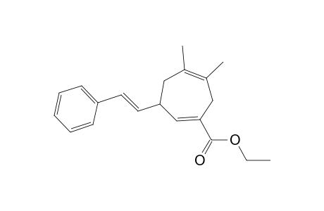 Ethyl 5,6-Dimethyl-3-((E)-2-phenylethenyl)cyclohepta-1,5-diene-1-carboxylate