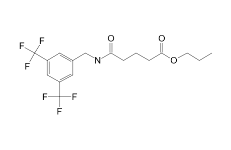 Glutaric acid, monoamide, N-(3,5-di(trifluoromethyl)benzyl)-, propyl ester